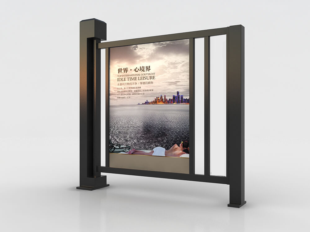 全自动小区人行广告门方案